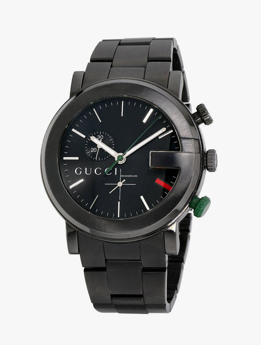 Gucci G-Chrono Black Stainless Steel Watch|Like New!