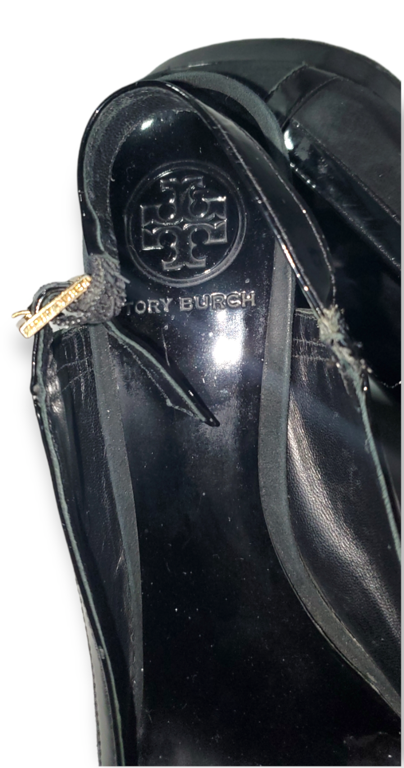 Tory Burch Black Heels Size 9|Used