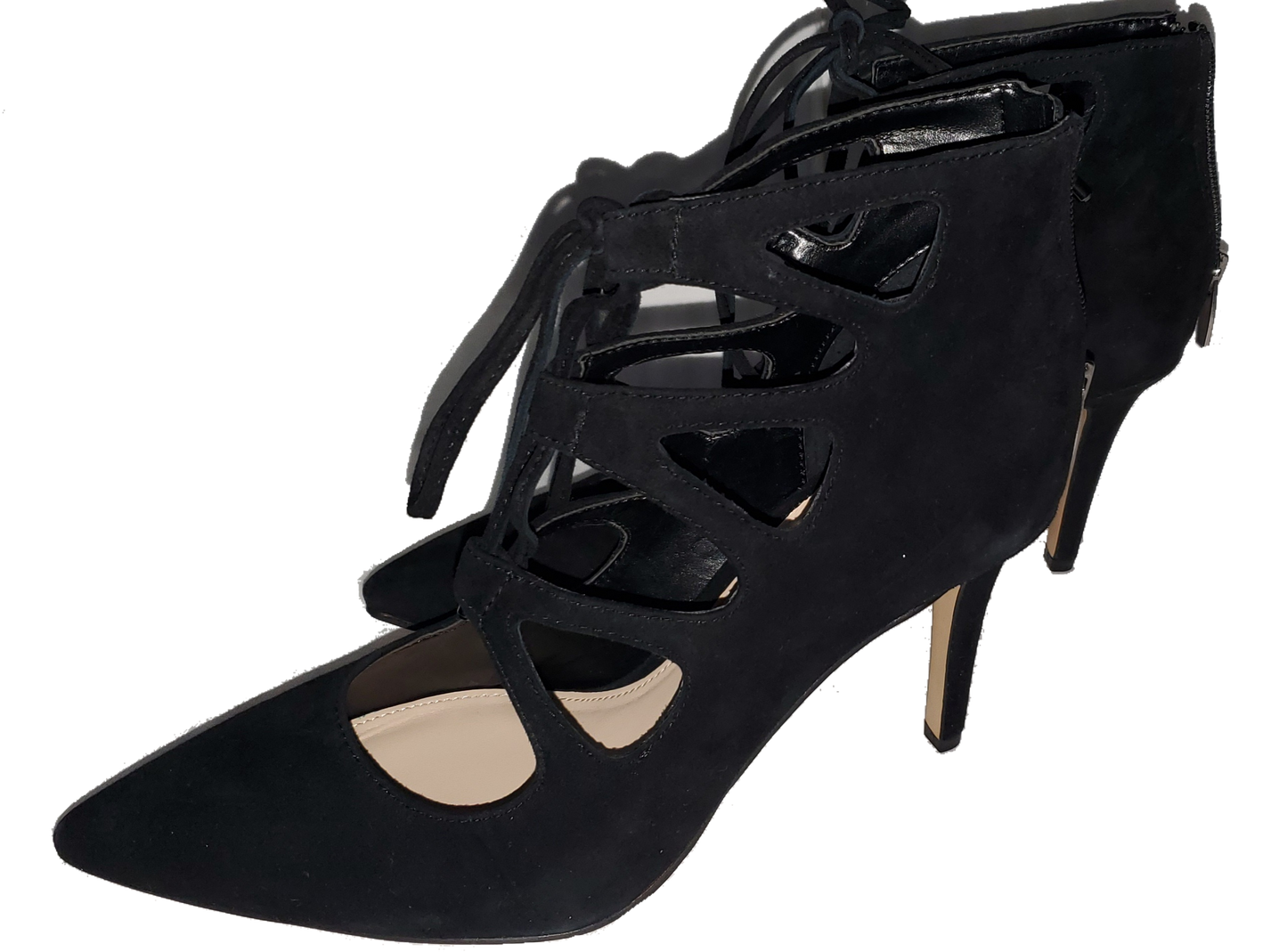 Vince Camuto Black Lace Heels|Like New!