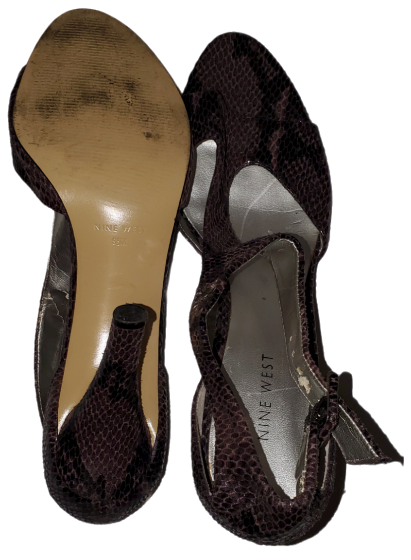 Nine West Purple Snake Print|Used