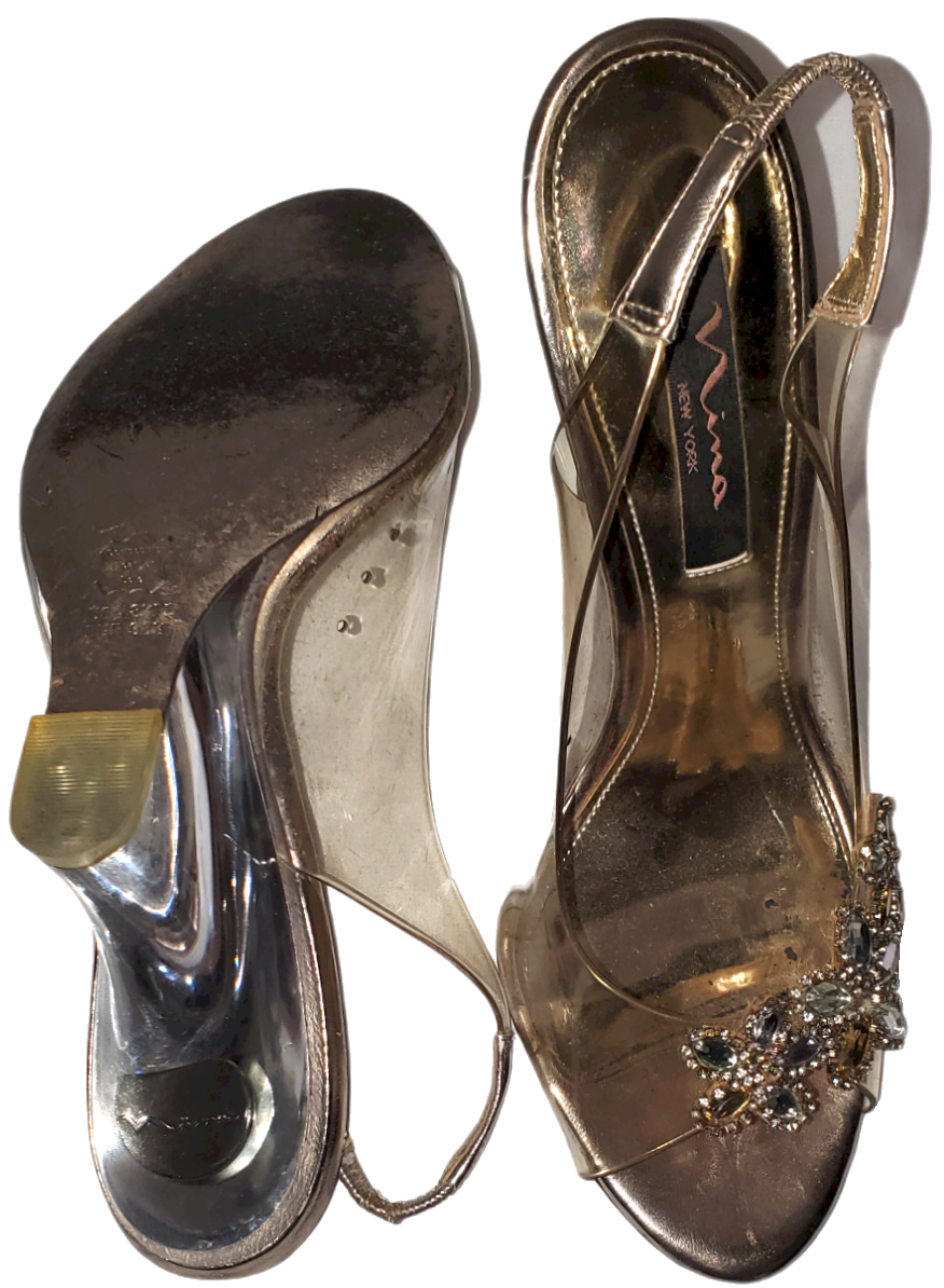 NINA Wedge Heels Clear|Used