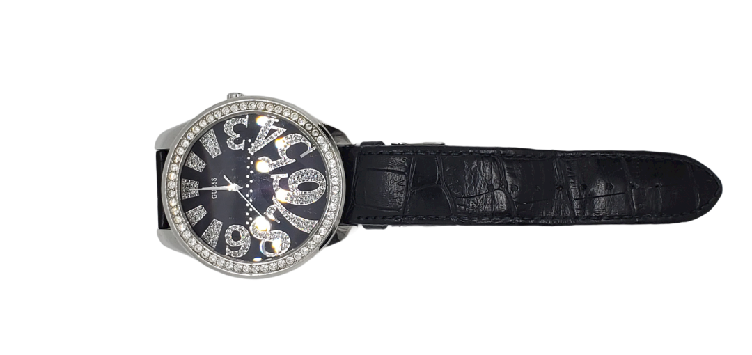 GUESS Black Bling Big Face Bezel|Used