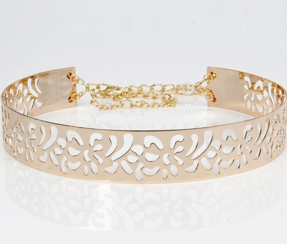 Gold Metal Fashion Belt|New