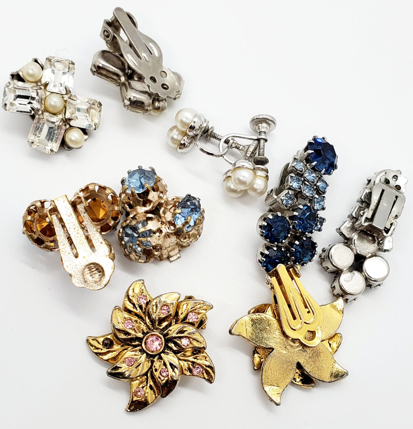 Lot of Clip-On Earrings|Vintage