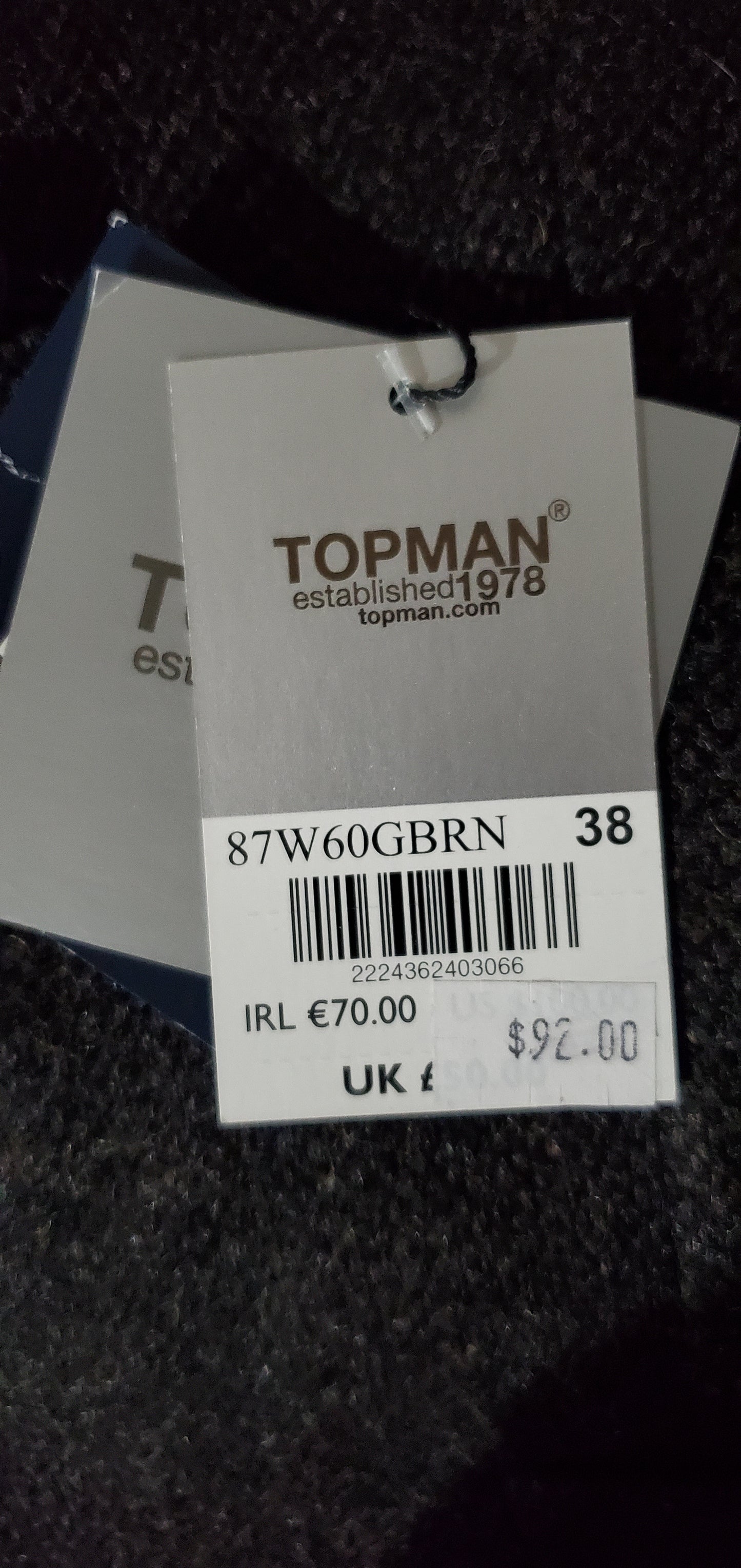 TOP MEN Wool Vest Size|New