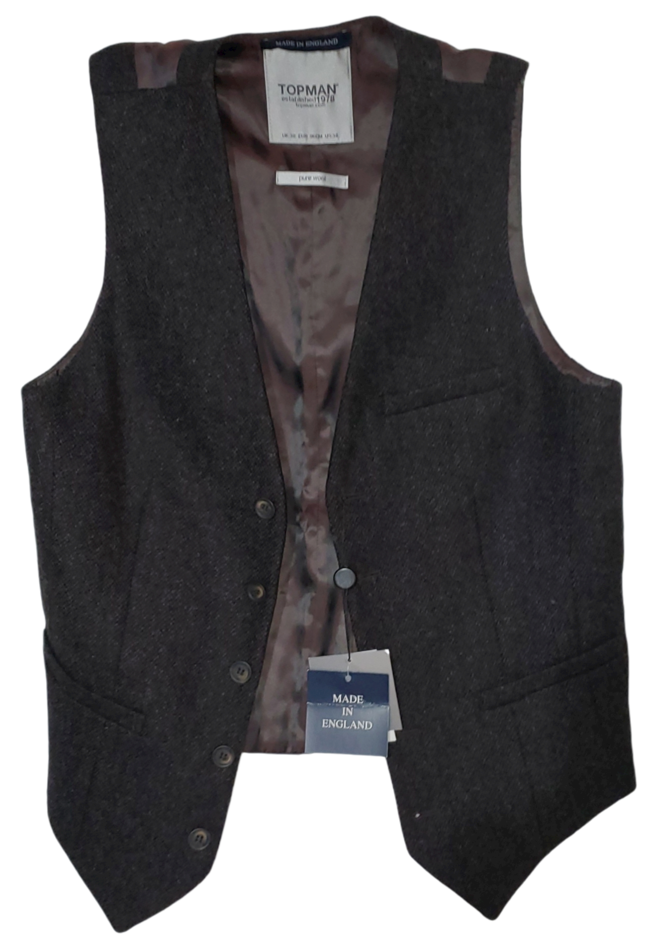 TOP MEN Wool Vest Size|New