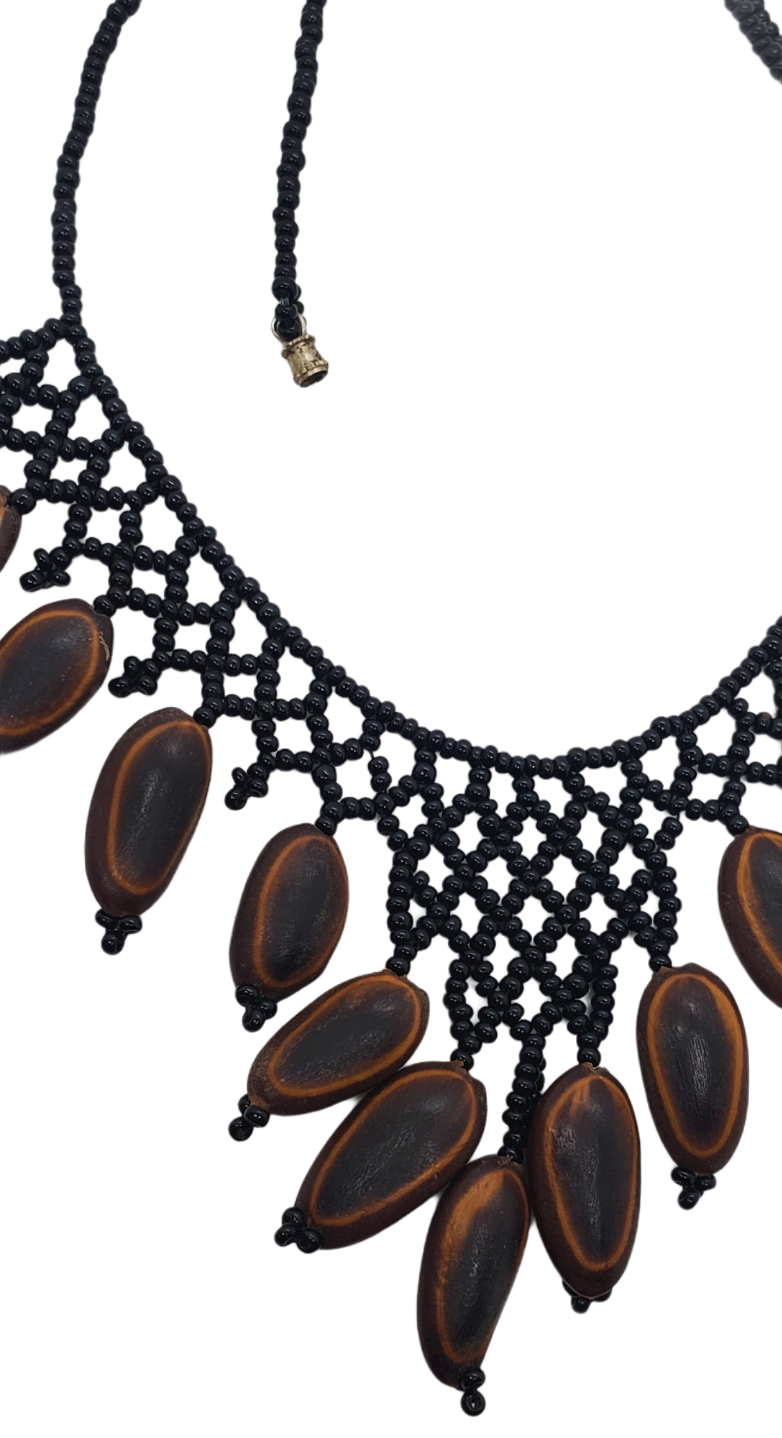 Hand Beaded From Peru Necklace|Handmade