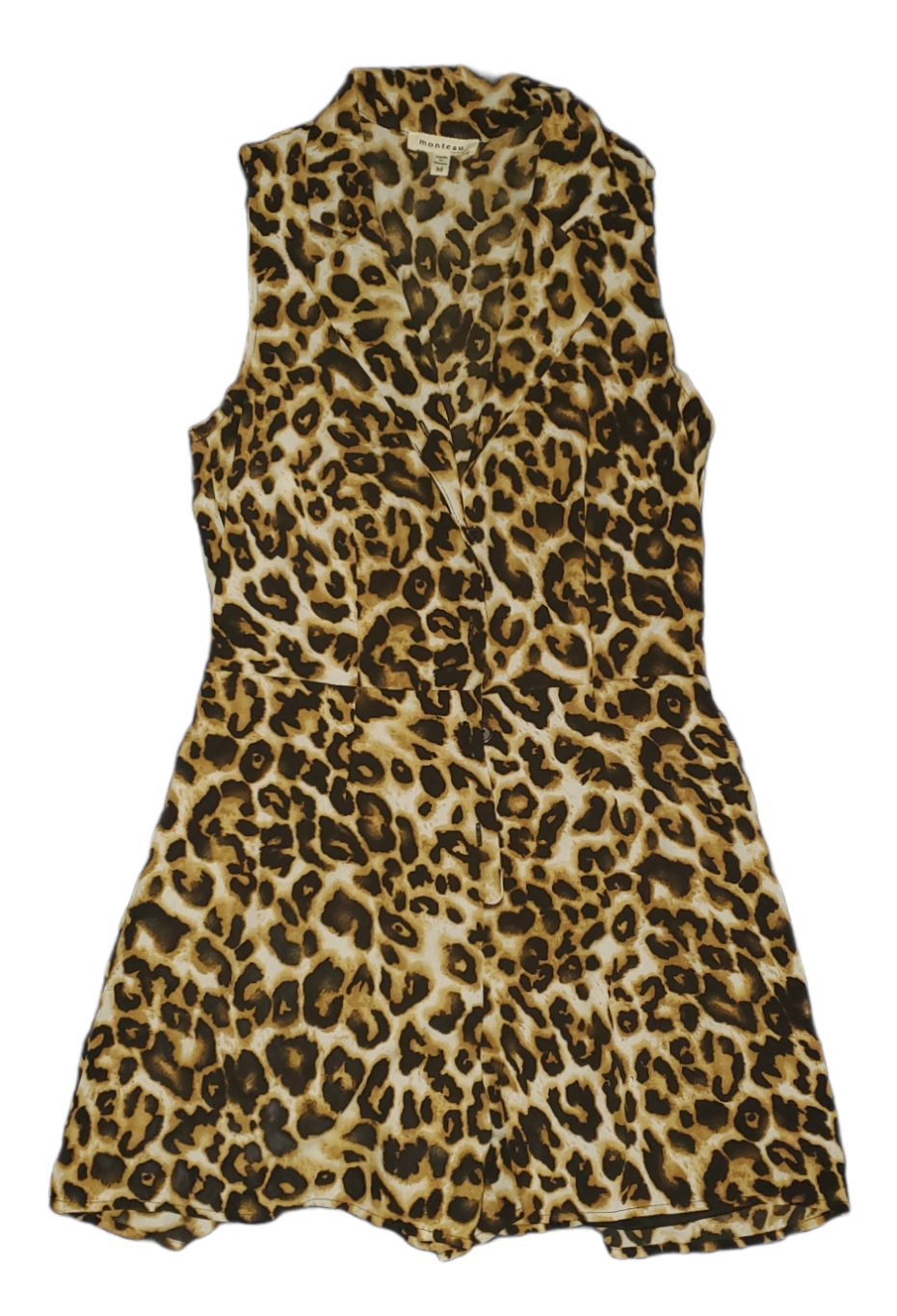 Monteau Leopard Print Jumpsuit|New