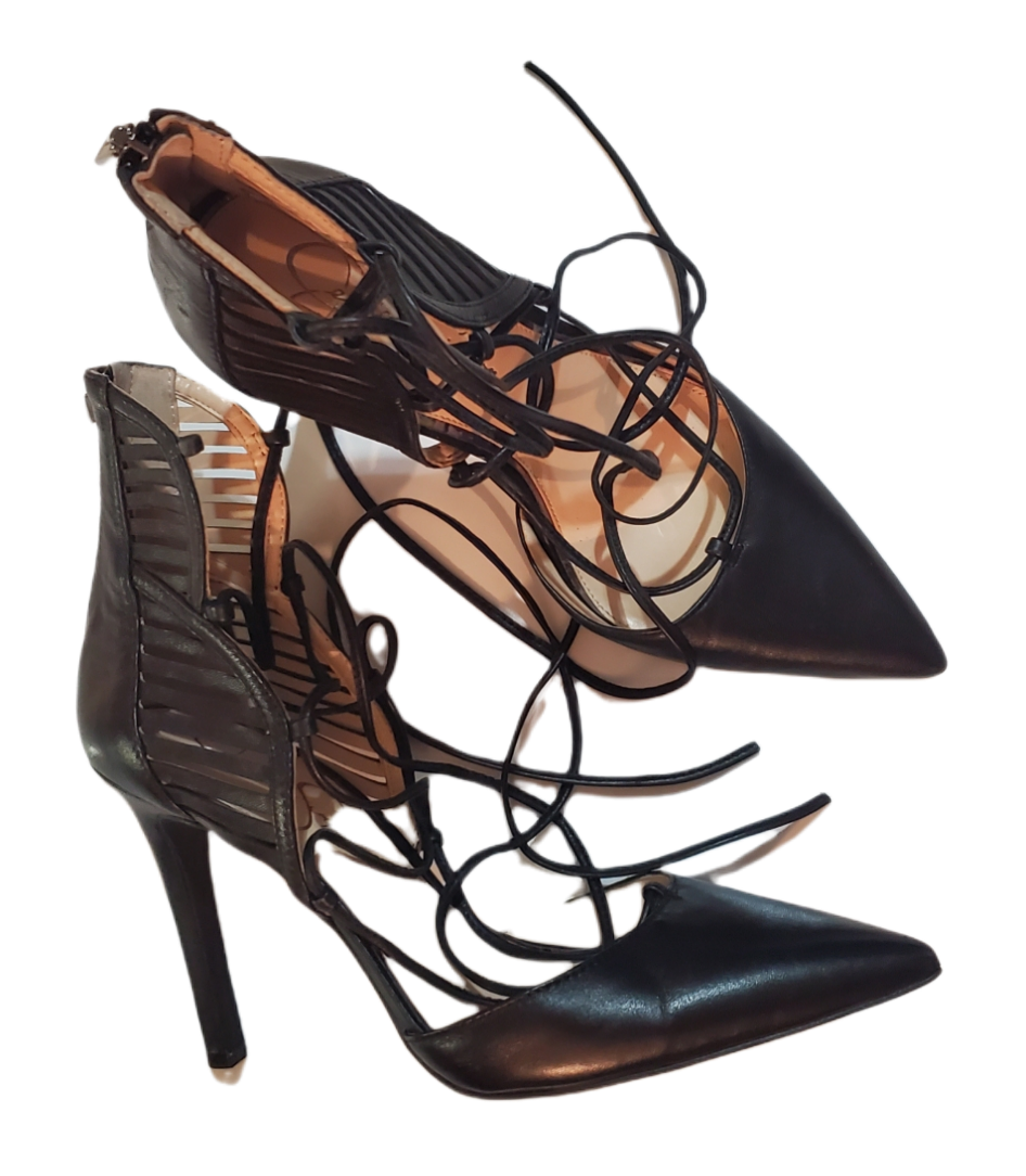 Jessica Simpson Strap Heels Black Size 9