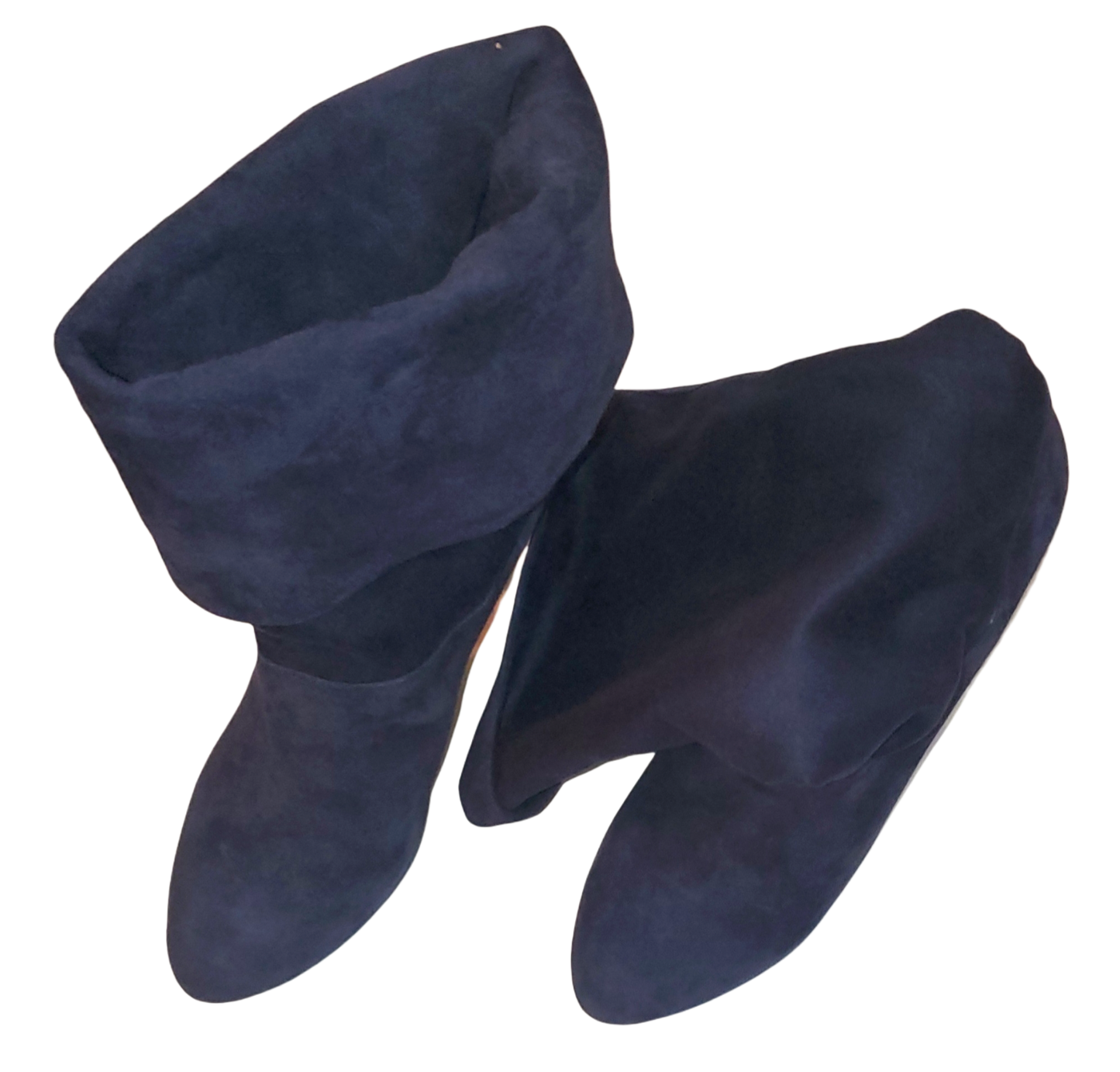 INC Blue Suede Boots