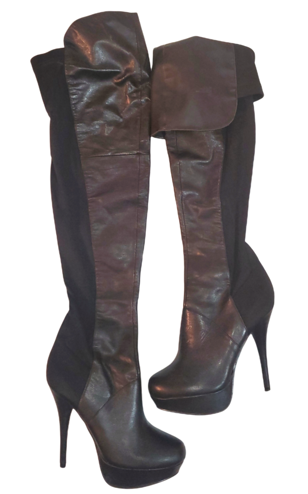 Black Knee High Boots