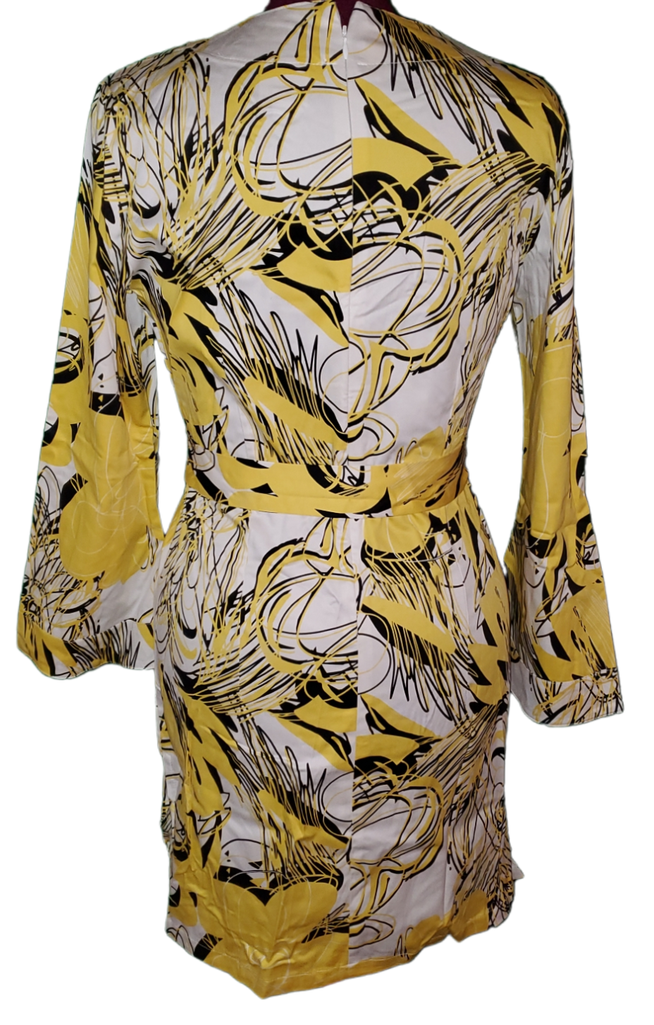 Black, Yellow Flower Design Dress or Shirt|New
