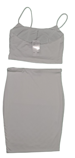 Fashion Nova White Mini Skirt/Top Set|New