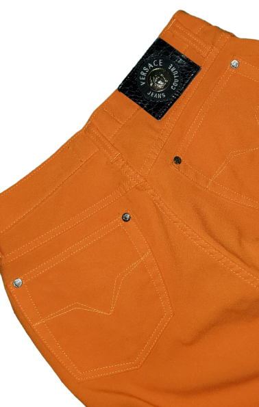 Versace Jeans Couture Orange Pants| Like New