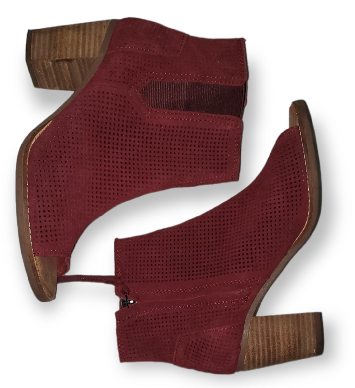 Toms Open Toe Booties|Used