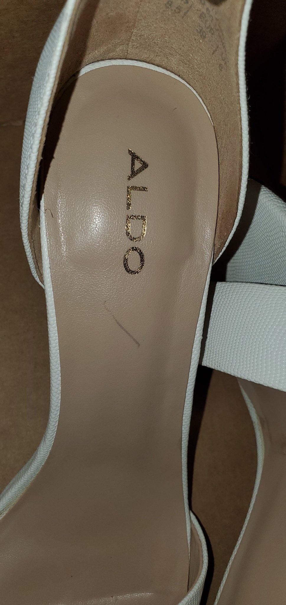 Aldo White Block Heels|Used - My Lil' Secret Boutique