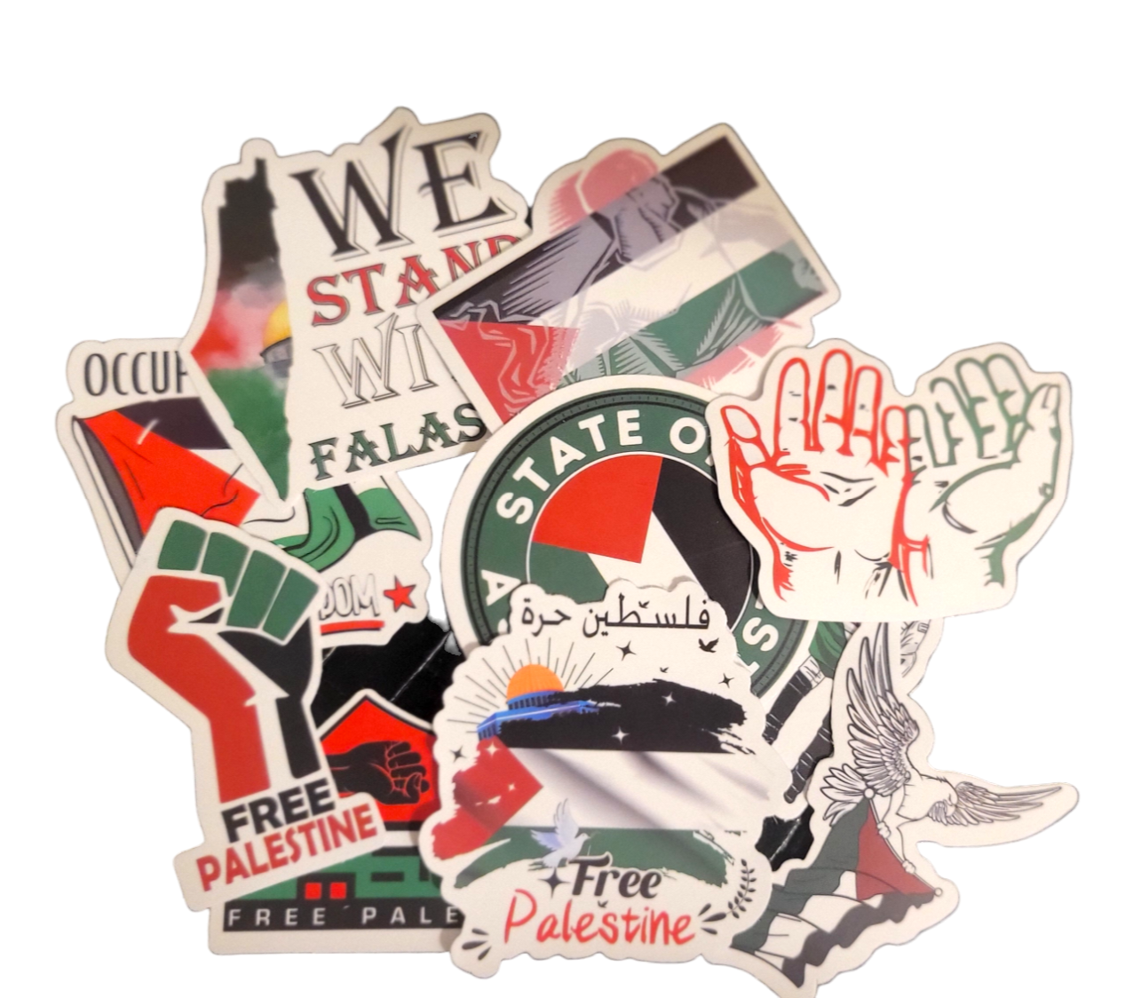 Free Palestine Stickers x10|New