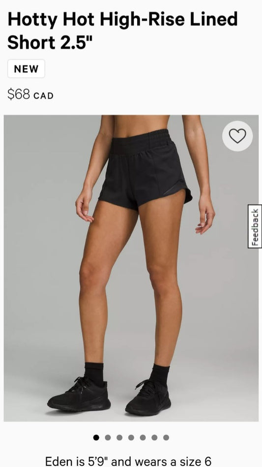 Lululemon Womens Hotty Hot Shorts|New