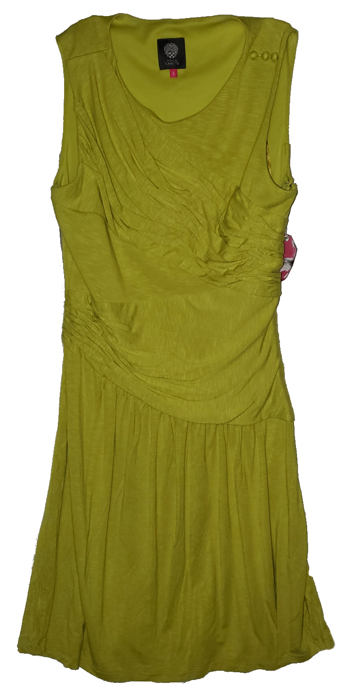VINCE CAMUTO LIME GREEN DRESS|New