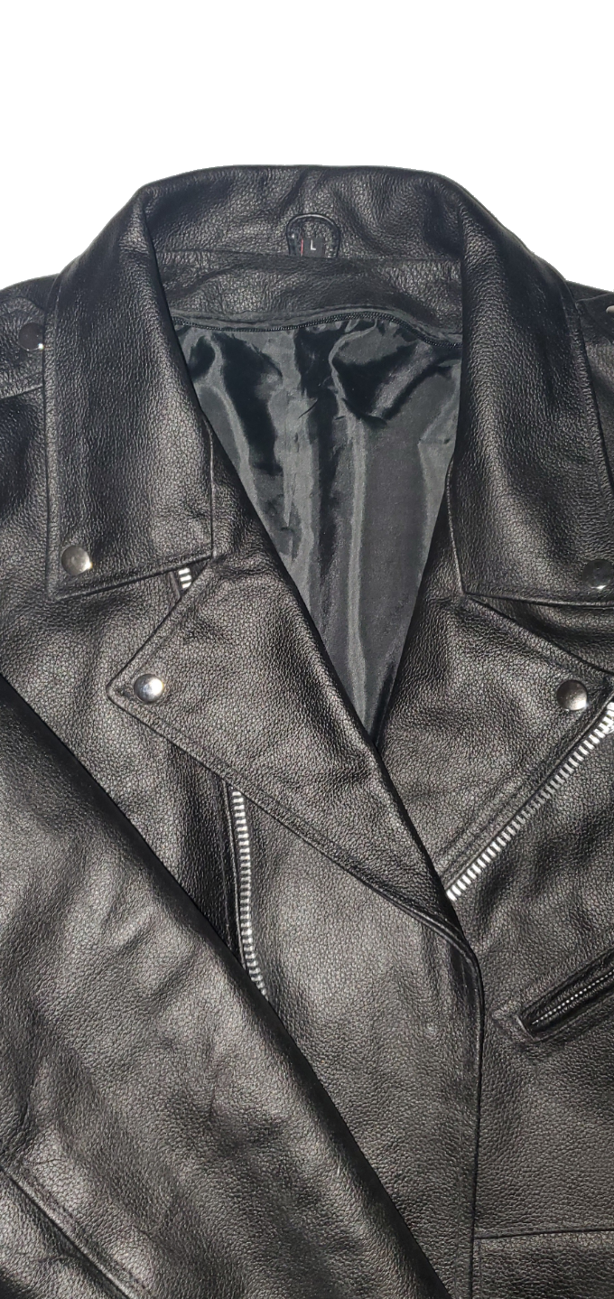 100% Leather Jacket Heavy Duty Motorcycle Jacket|New