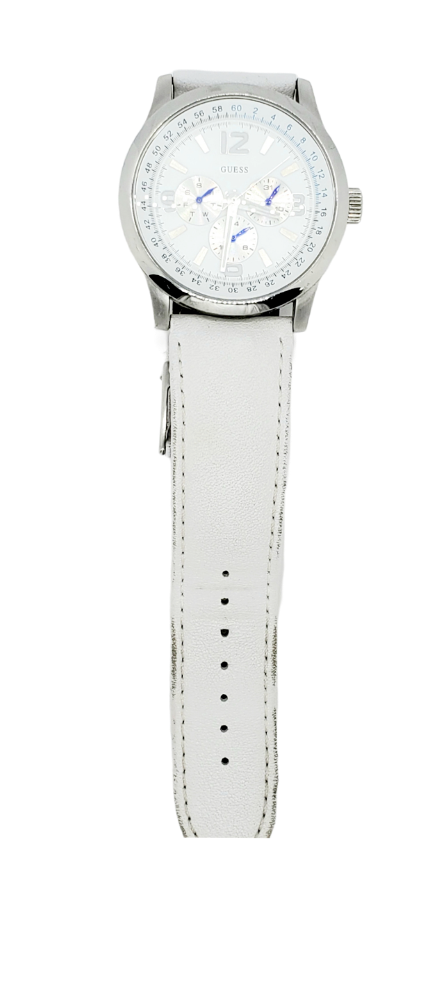 GUESS White Chronograph Watch|Used