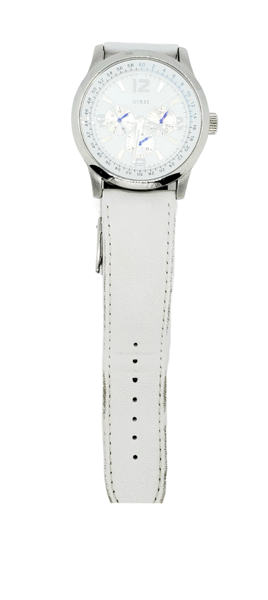 GUESS White Chronograph Watch|Used