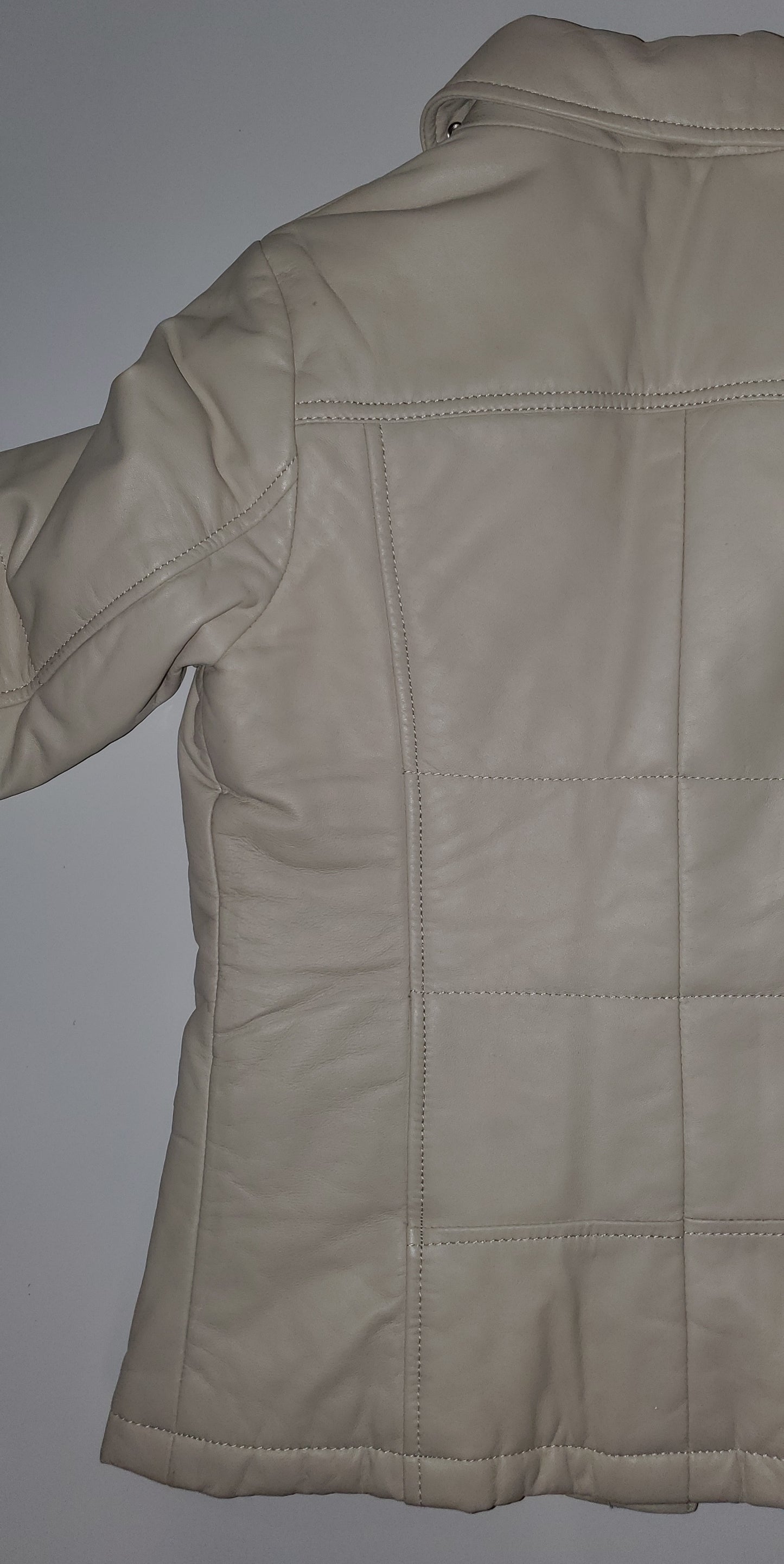 Danier Leather Off White Coat XS|Used