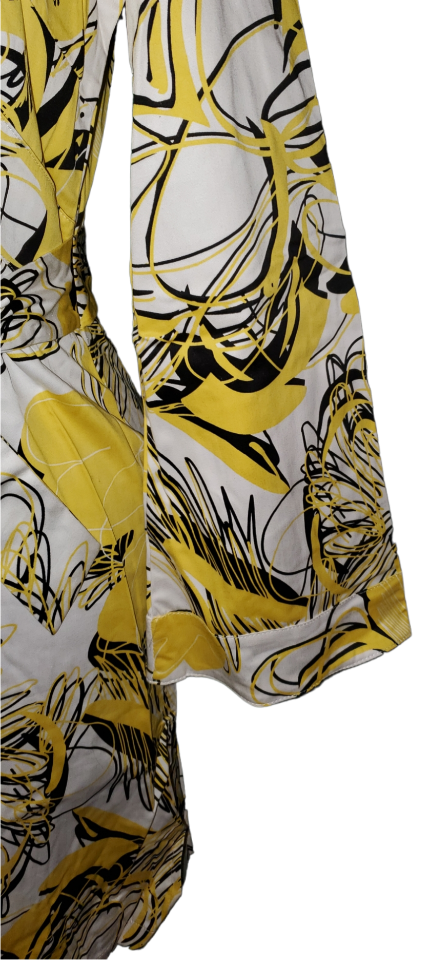 Yellow Flower Design Dress or Shirt|New