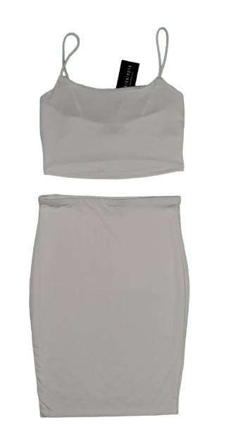 Fashion Nova White Mini Skirt/Top Set|New