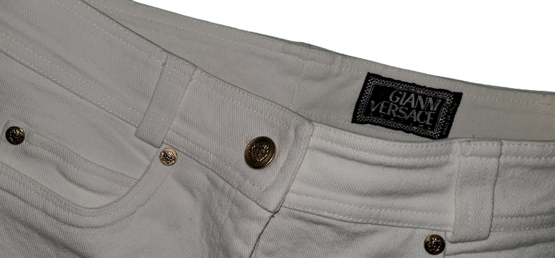 Gianni Versace White Jeans Size IT 46