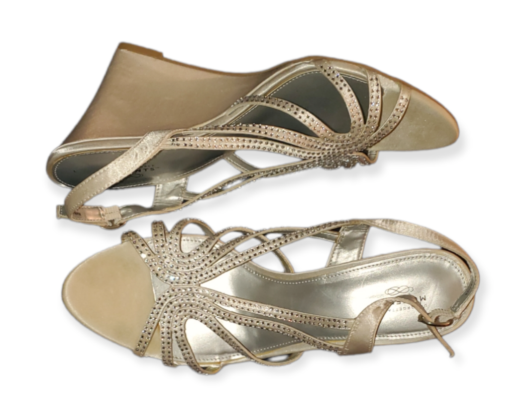 Silver Wedge Heels|Used